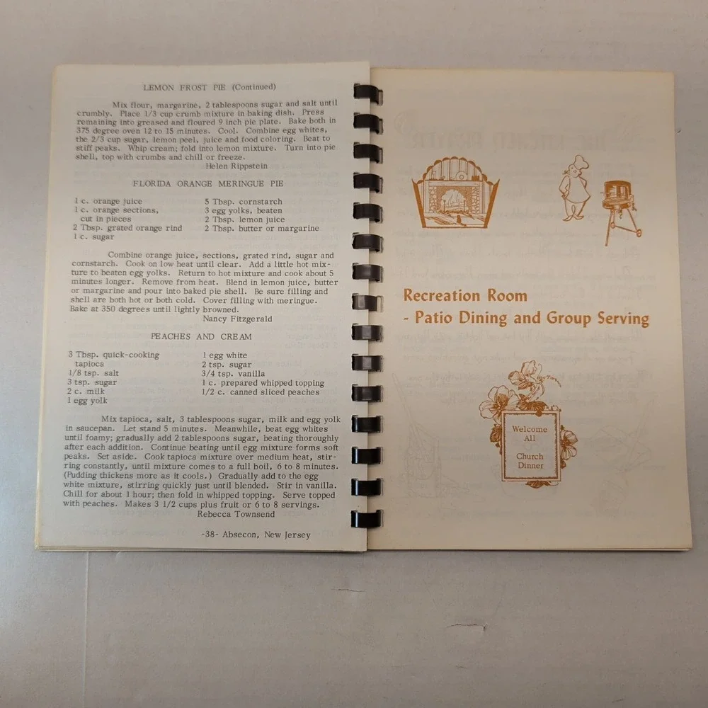 Our‎ Favorite Recipes Cookbook Reformation Lutheran Church Absecon New Jersey